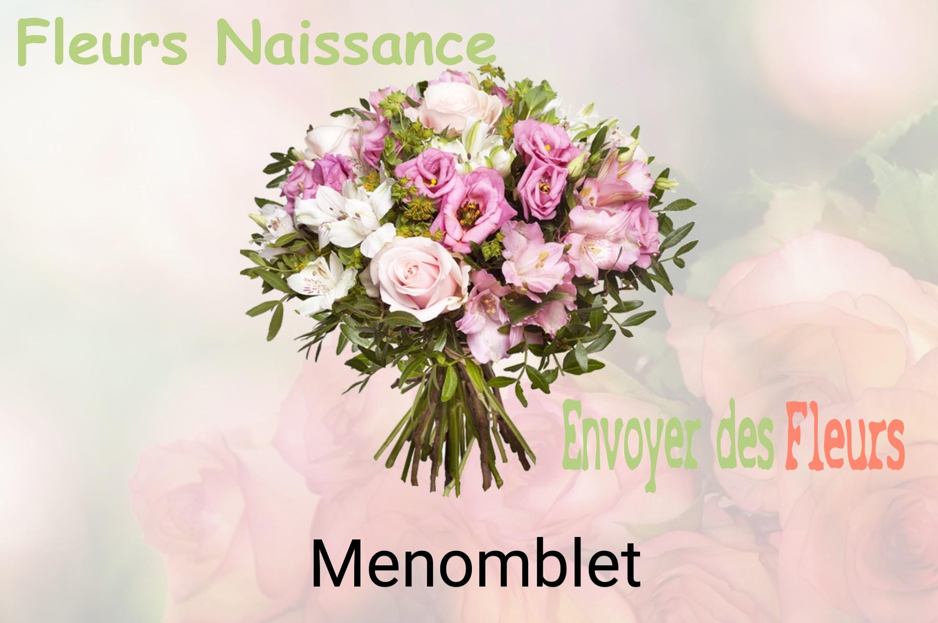Bouquet de fleurs de naissance livré à Menomblet